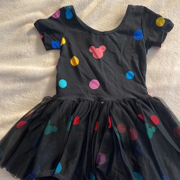 Wild Rich Kids short sleeve dot Mickey Mouse Disney skirted Leo tutu size 7/8 - Picture 5 of 7